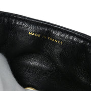 Chanel 2003-2004 Black Lambskin East West Choco Bar Shoulder Bag