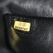 Chanel 2003-2004 Black Lambskin East West Choco Bar Shoulder Bag