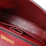 Chanel 1986-1988 Black Lambskin Medium Classic Double Flap Shoulder Bag