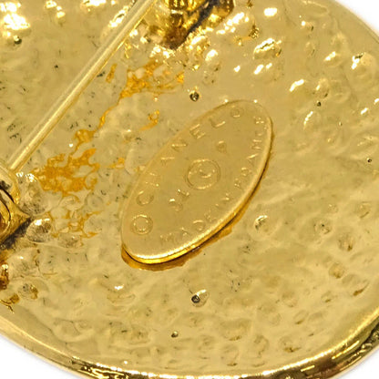 Chanel Oval Brooch Gold 94P