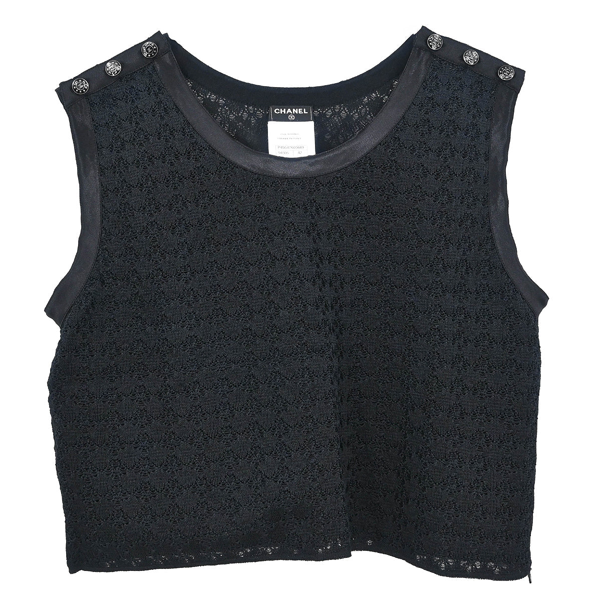 Chanel 2013 Sleeveless Top Black #42