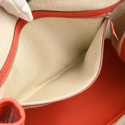 Hermes 2014 Rouge Pivoine Country Garden Party 36 PM Tote Bag