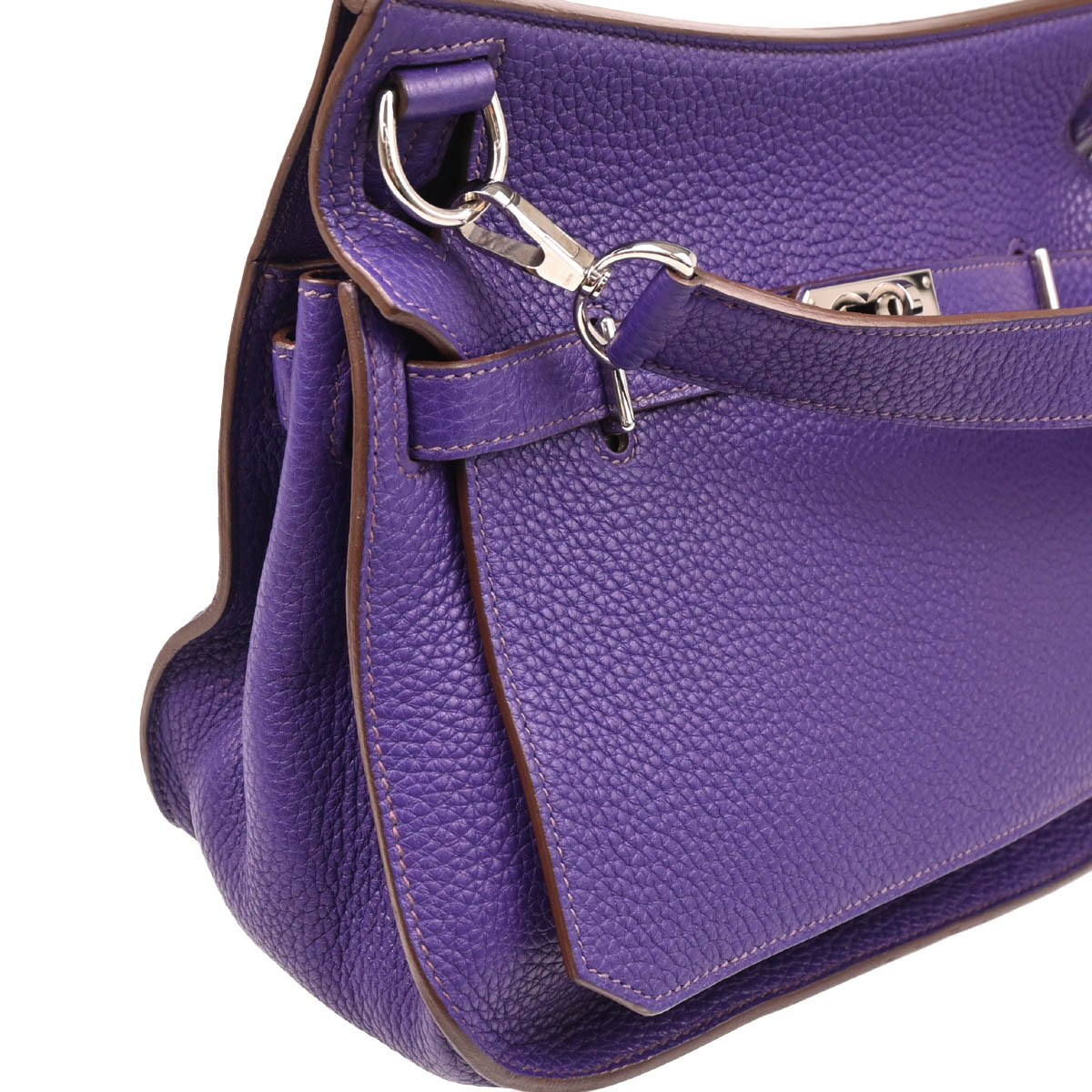 Hermes 2010 Iris Taurillon Clemence Jypsiere 28 Shoulder Bag