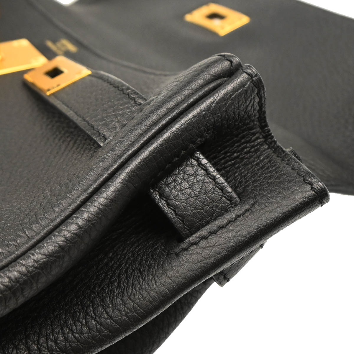 Hermes 2016 Black Togo Kelly 32 Retourne 2way Shoulder Handbag