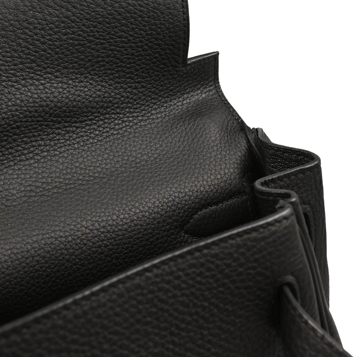 Hermes 2016 Black Togo Kelly 32 Retourne 2way Shoulder Handbag