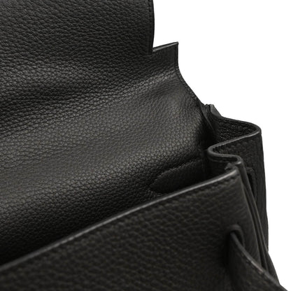 Hermes 2016 Black Togo Kelly 32 Retourne 2way Shoulder Handbag