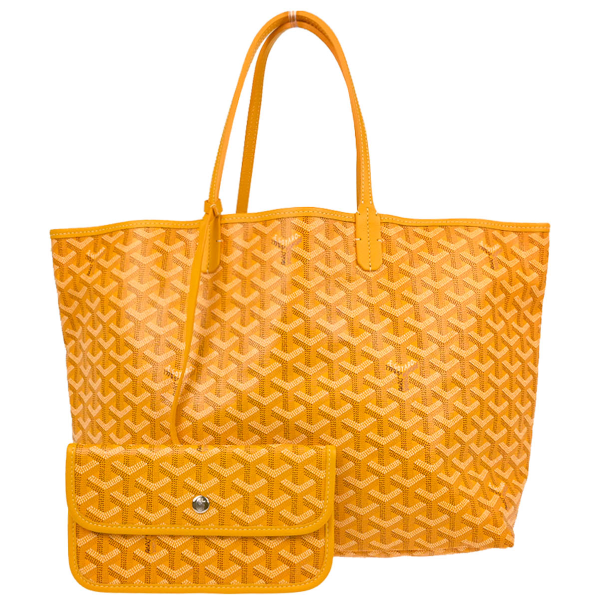 Goyard 2019 Yellow Saint Louis PM Tote Bag
