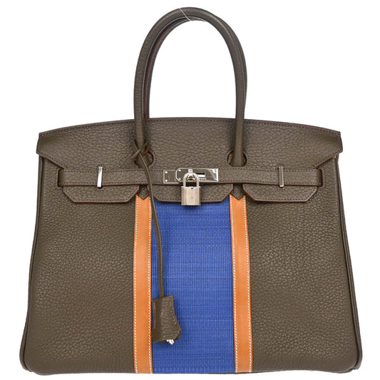 Hermes 2013 Vert Bronze Fjord Birkin Club 35 Handbag