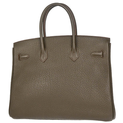 Hermes 2013 Vert Bronze Fjord Birkin Club 35 Handbag