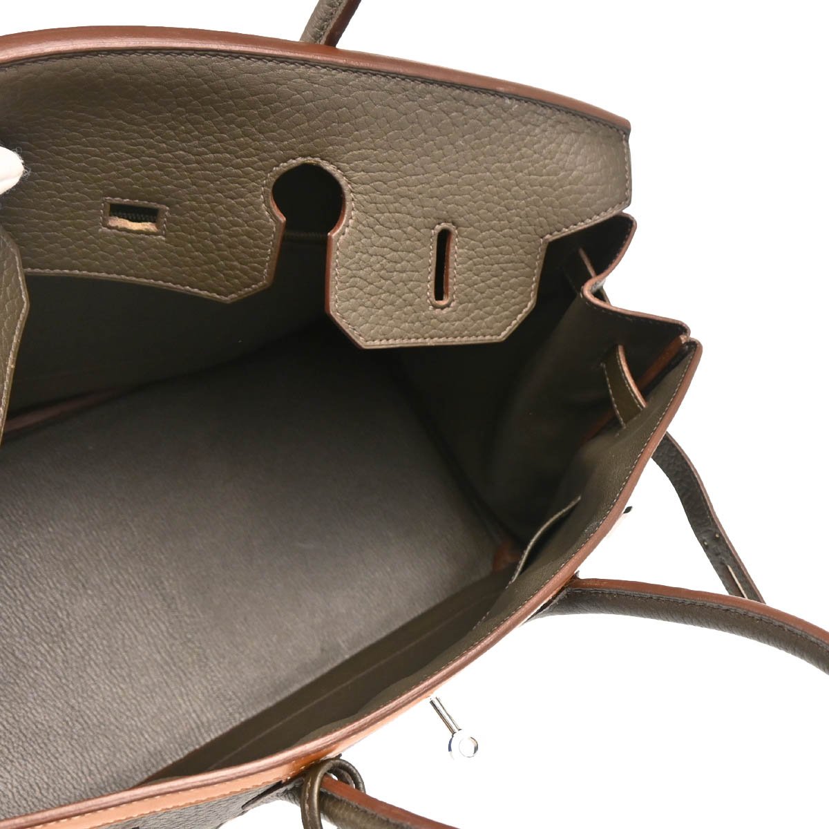 Hermes 2013 Vert Bronze Fjord Birkin Club 35 Handbag