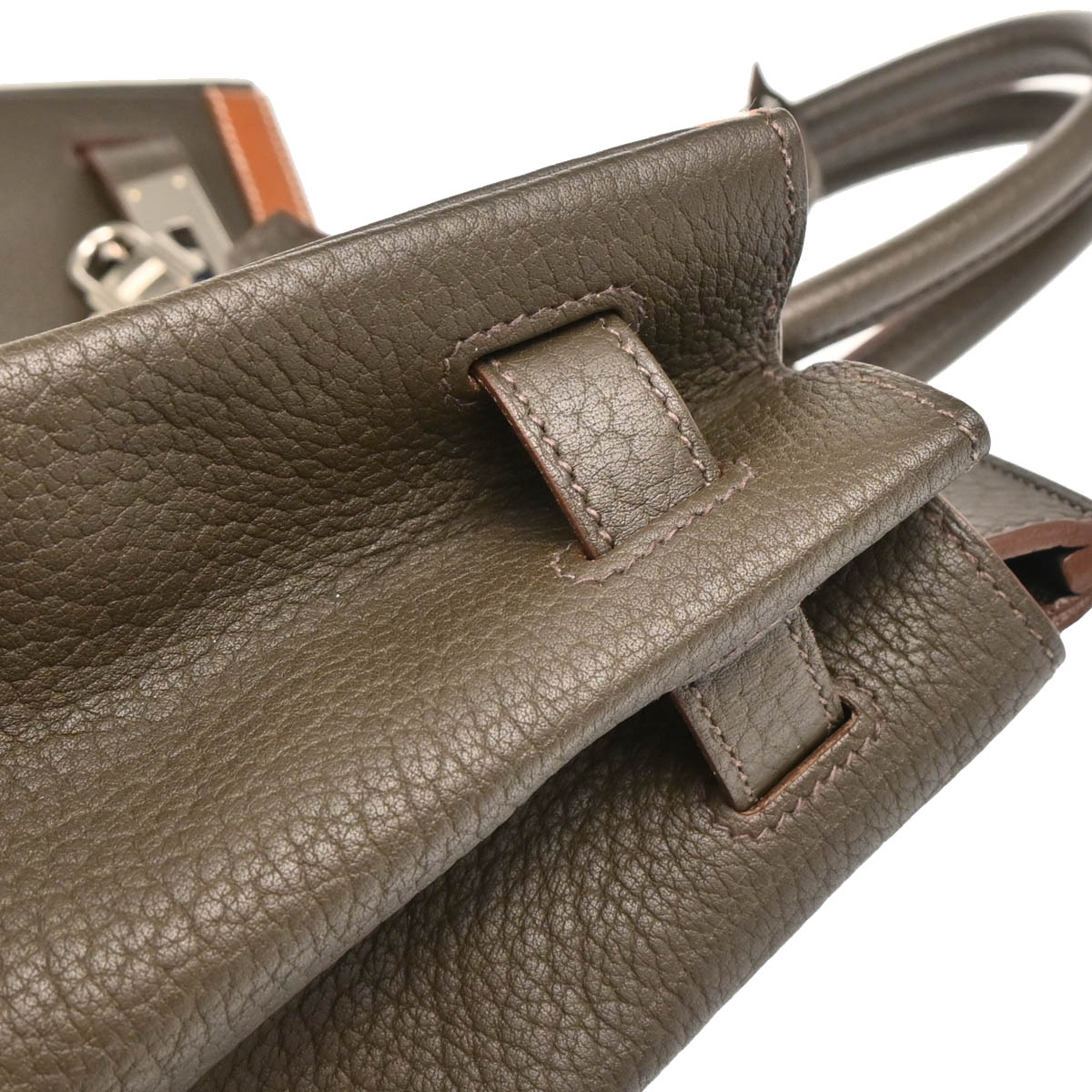 Hermes 2013 Vert Bronze Fjord Birkin Club 35 Handbag