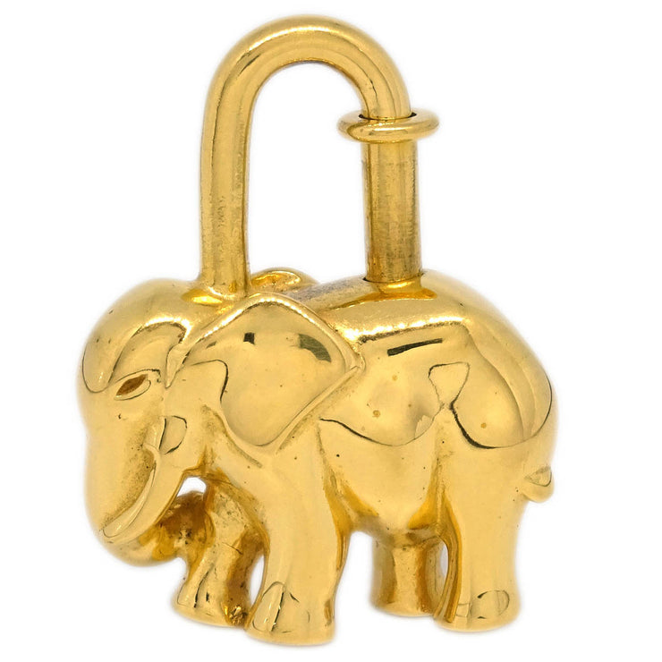Hermes 1988 Elephant Cadena Gold Small Good