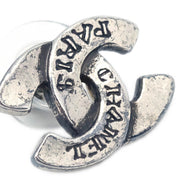 Chanel CC Piercing Earrings Silver 99A