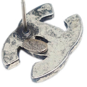Chanel CC Piercing Earrings Silver 99A