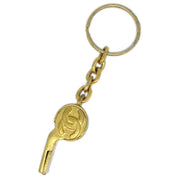 Chanel Gold Key Holder Whistle 96P Small Good