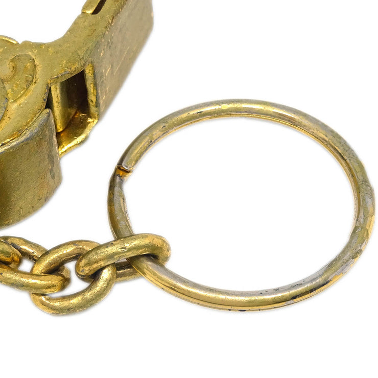 Chanel Gold Key Holder Whistle 96P Small Good
