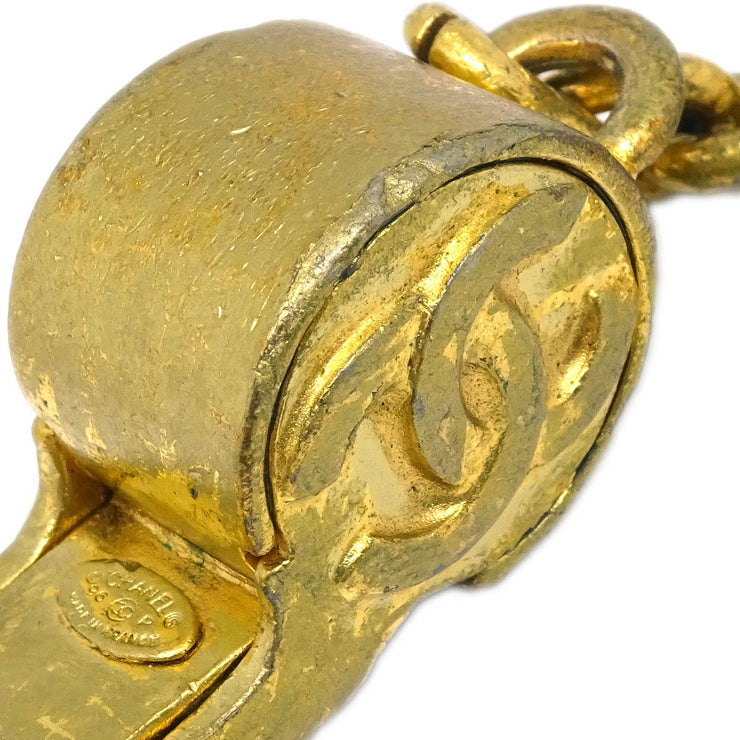 Chanel Gold Key Holder Whistle 96P Small Good