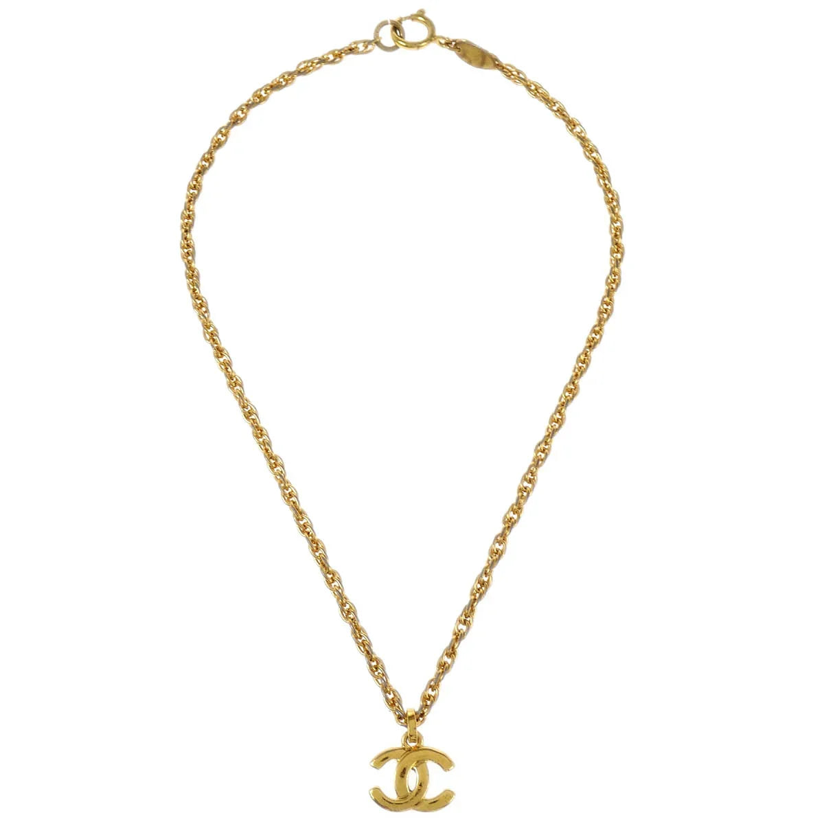 Chanel Gold CC Chain Pendant Necklace