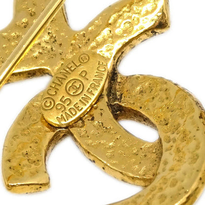 Chanel Heart Brooch Gold 95P