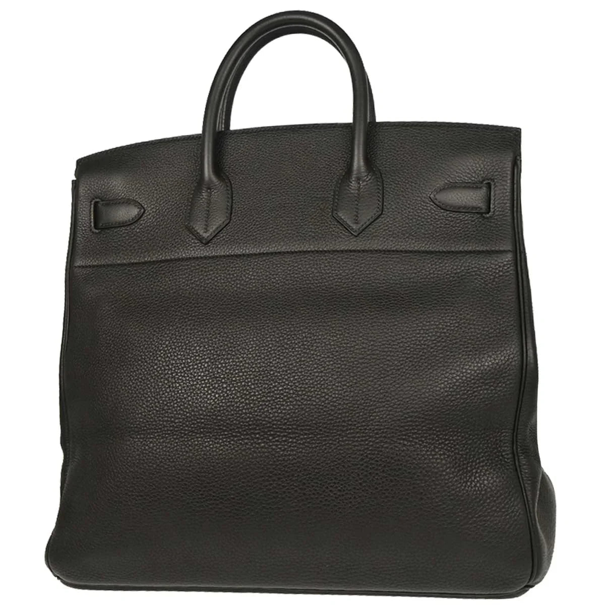 Hermes Black Togo Haut a Courroies 40 Handbag