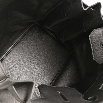 Hermes Black Togo Haut a Courroies 40 Handbag