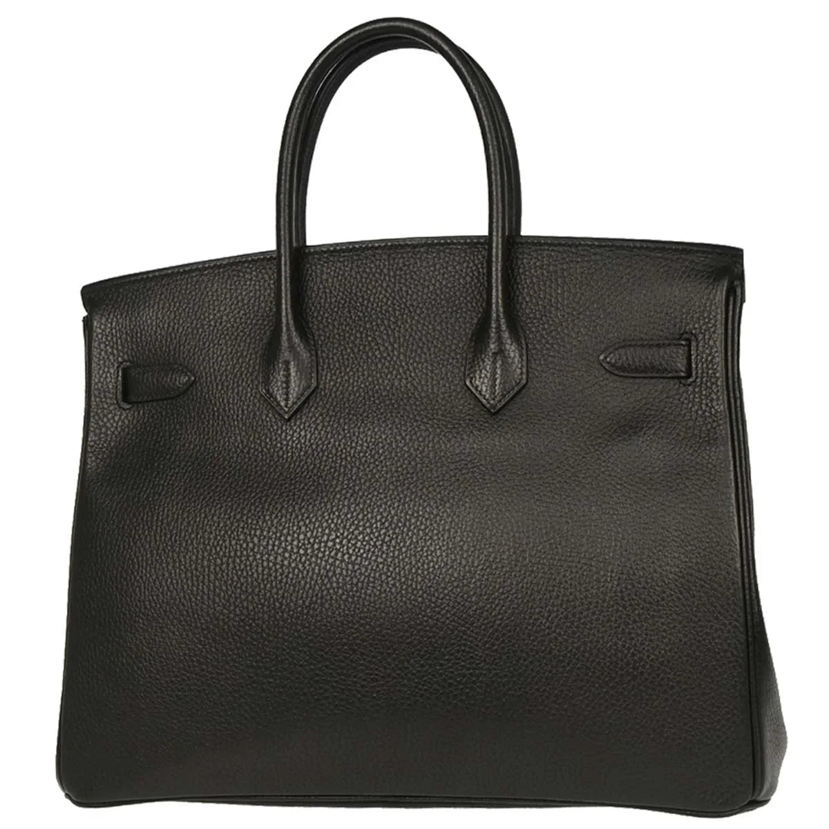 Hermes Black Ardennes Birkin 35 Handbag