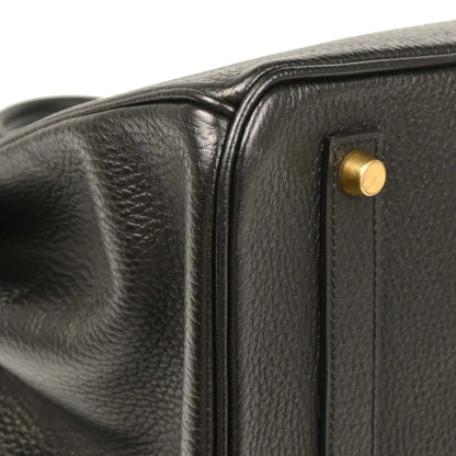 Hermes Black Ardennes Birkin 35 Handbag