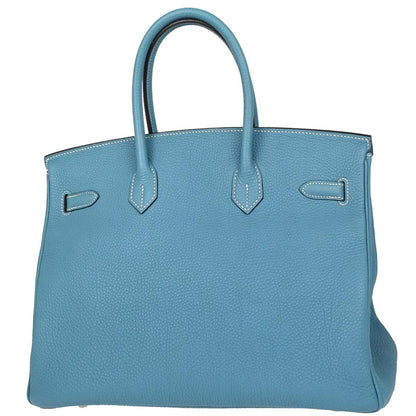 Hermes Blue Jean Togo Birkin 35 Handbag