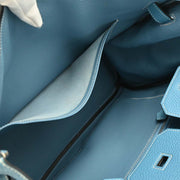 Hermes 2006 Blue Jean Togo Birkin 35 Handbag