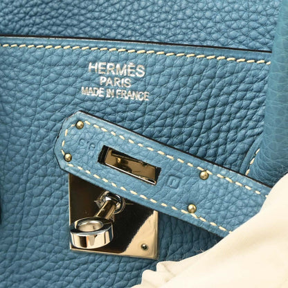 Hermes Blue Jean Togo Birkin 35 Handbag