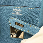 Hermes 2006 Blue Jean Togo Birkin 35 Handbag