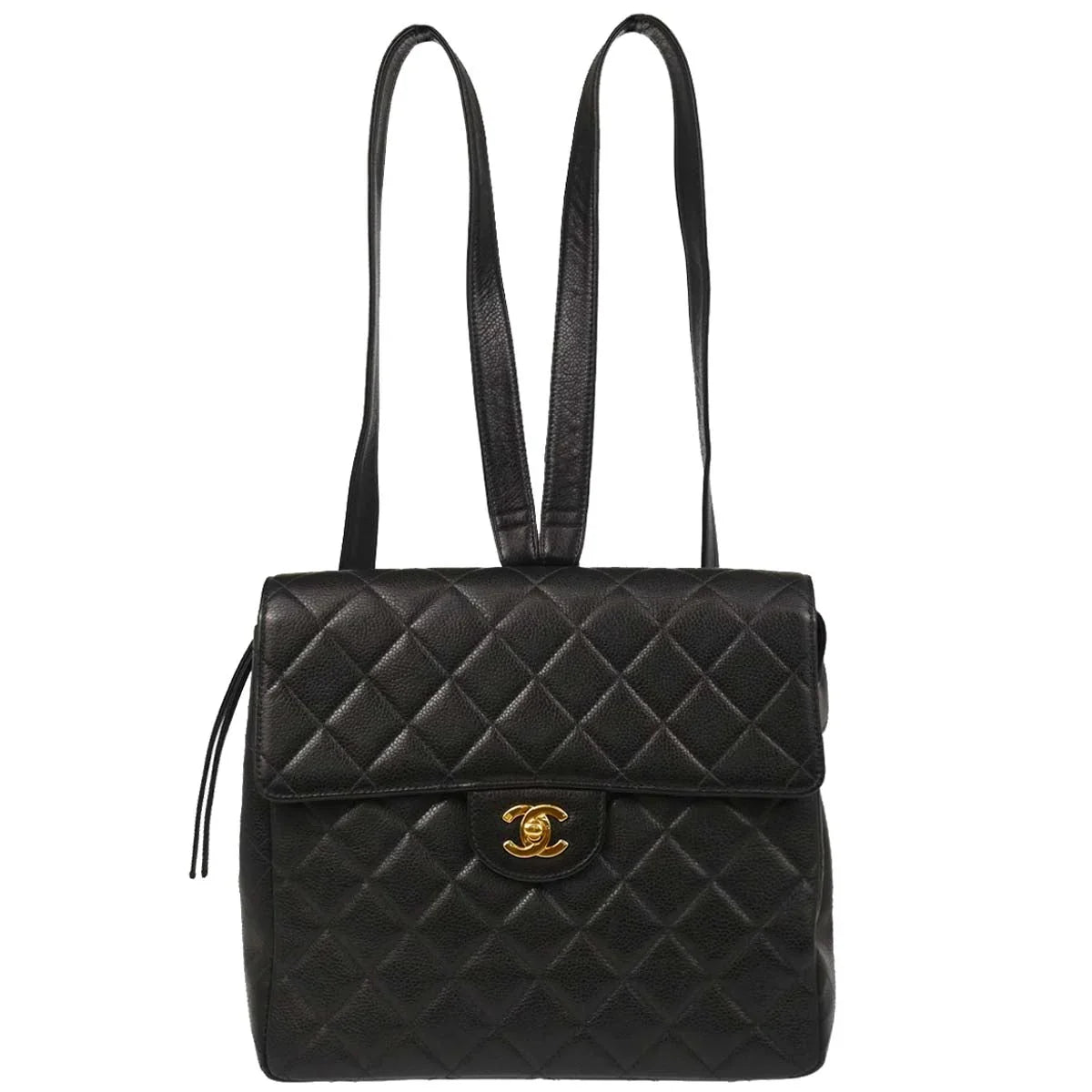 Chanel Black Caviar Backpack