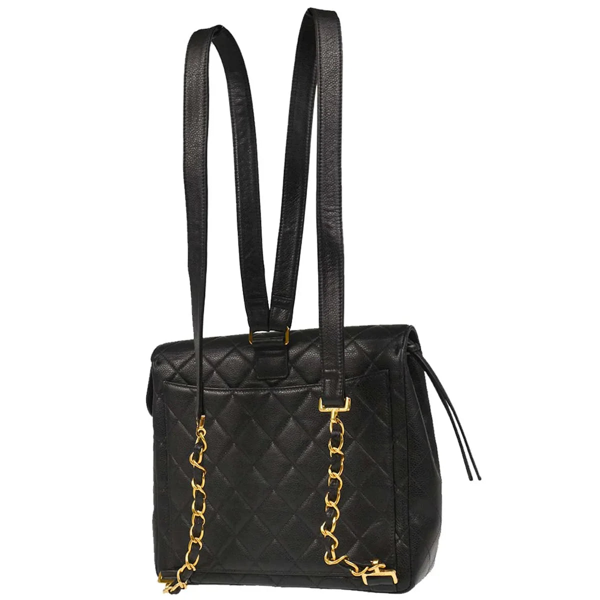 Chanel Black Caviar Backpack