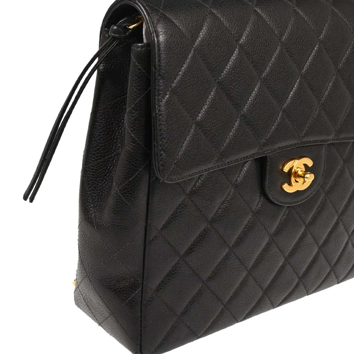 Chanel Black Caviar Backpack