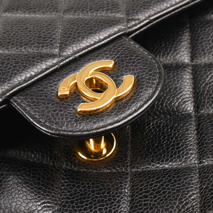 Chanel 1996-1997 Black Caviar Backpack