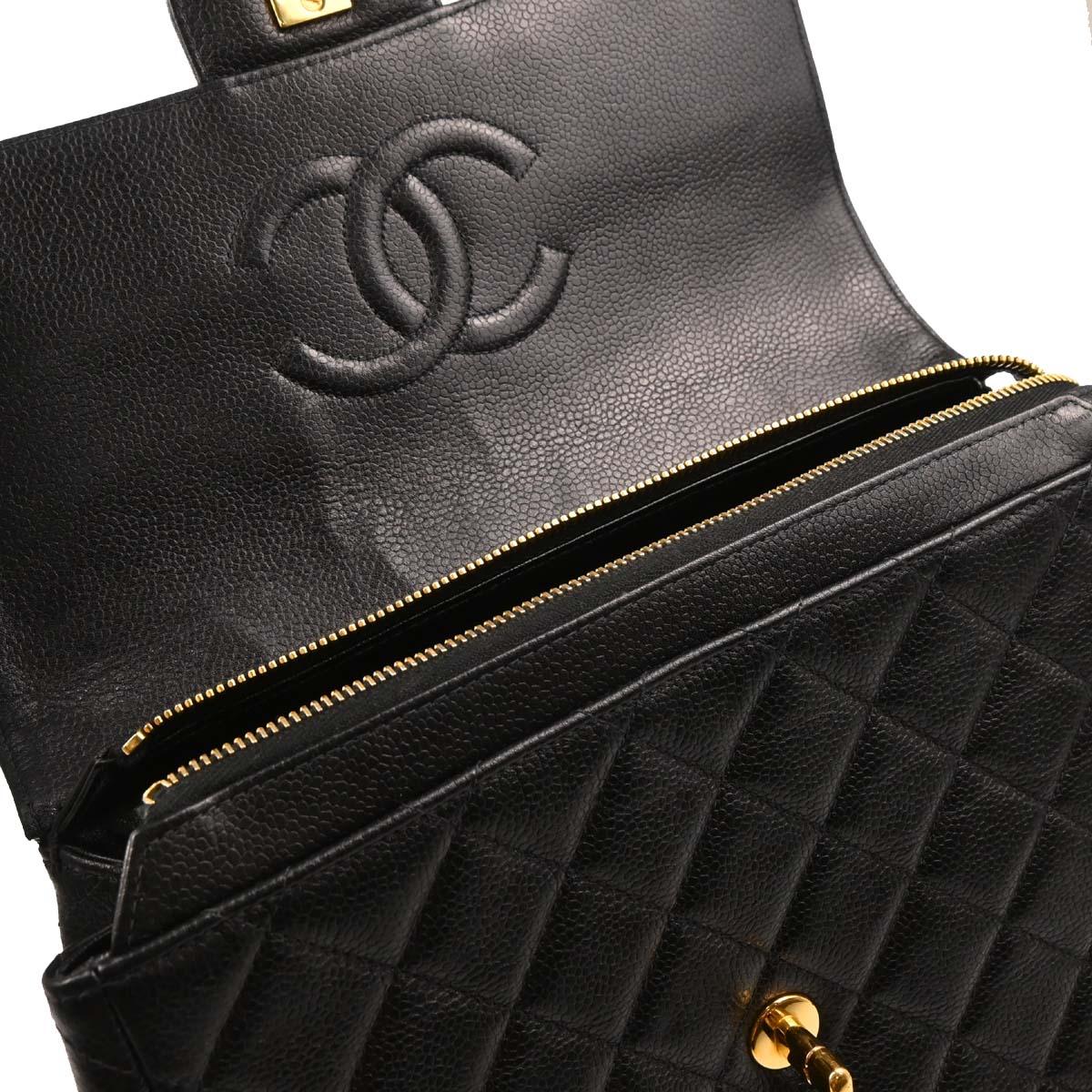 Chanel Black Caviar Backpack