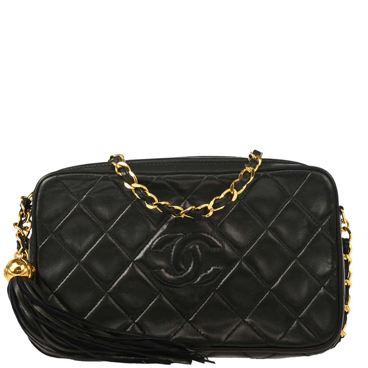 Chanel 1994-1996 Black Lambskin Camera Bag