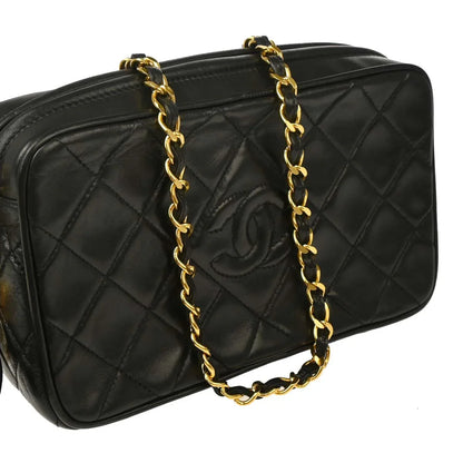 Chanel 1994-1996 Black Lambskin Camera Bag