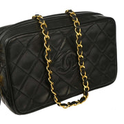 Chanel 1994-1996 Black Lambskin Camera Bag