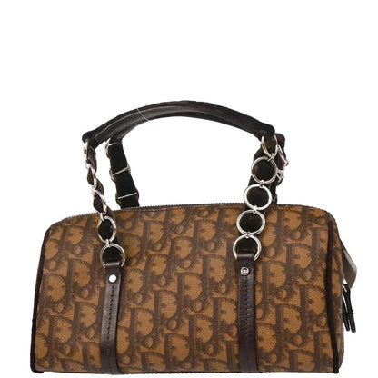 Christian Dior Brown PVC Trotter Romantic Handbag