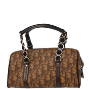 Christian Dior Brown PVC Trotter Romantic Handbag