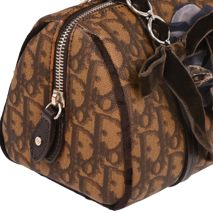 Christian Dior Brown PVC Trotter Romantic Handbag
