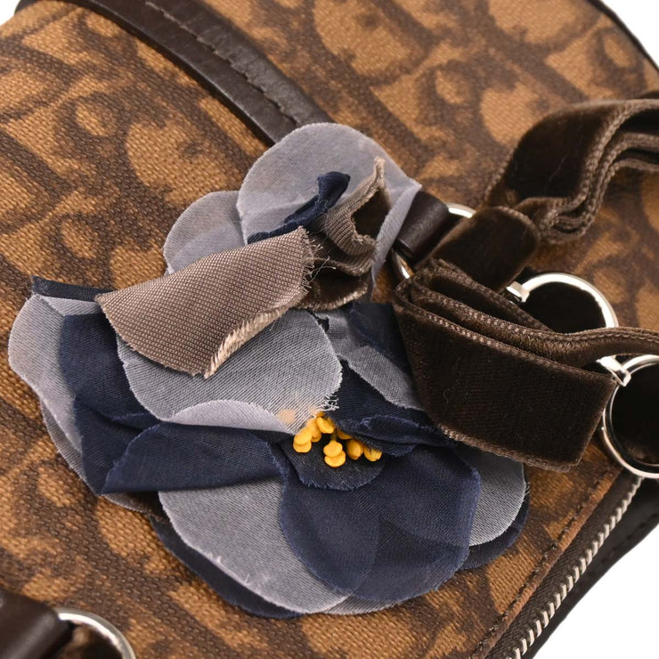Christian Dior Brown PVC Trotter Romantic Handbag
