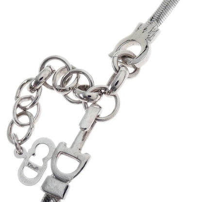 Christian Dior Bow Necklace Silver