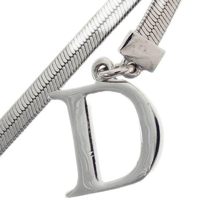 Christian Dior Bow Necklace Silver