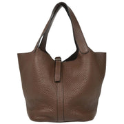 Hermes 2008 Chocolat Taurillon Clemence Picotin 22 MM Handbag