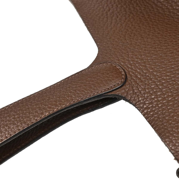 Hermes 2008 Chocolat Taurillon Clemence Picotin 22 MM Handbag