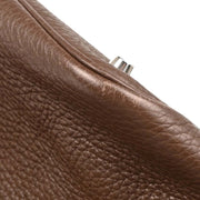 Hermes 2008 Chocolat Taurillon Clemence Picotin 22 MM Handbag