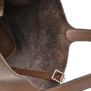 Hermes 2008 Chocolat Taurillon Clemence Picotin 22 MM Handbag