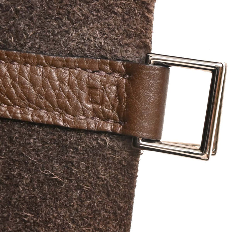 Hermes 2008 Chocolat Taurillon Clemence Picotin 22 MM Handbag